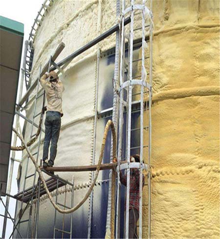 聚氨酯硬泡施工罐體保溫噴涂 聚氨酯硬泡施工罐體保溫噴涂