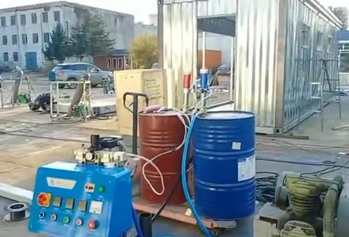 移動式房屋保溫噴涂聚氨酯案例