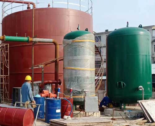 鋼質儲罐防腐噴涂聚脲案例